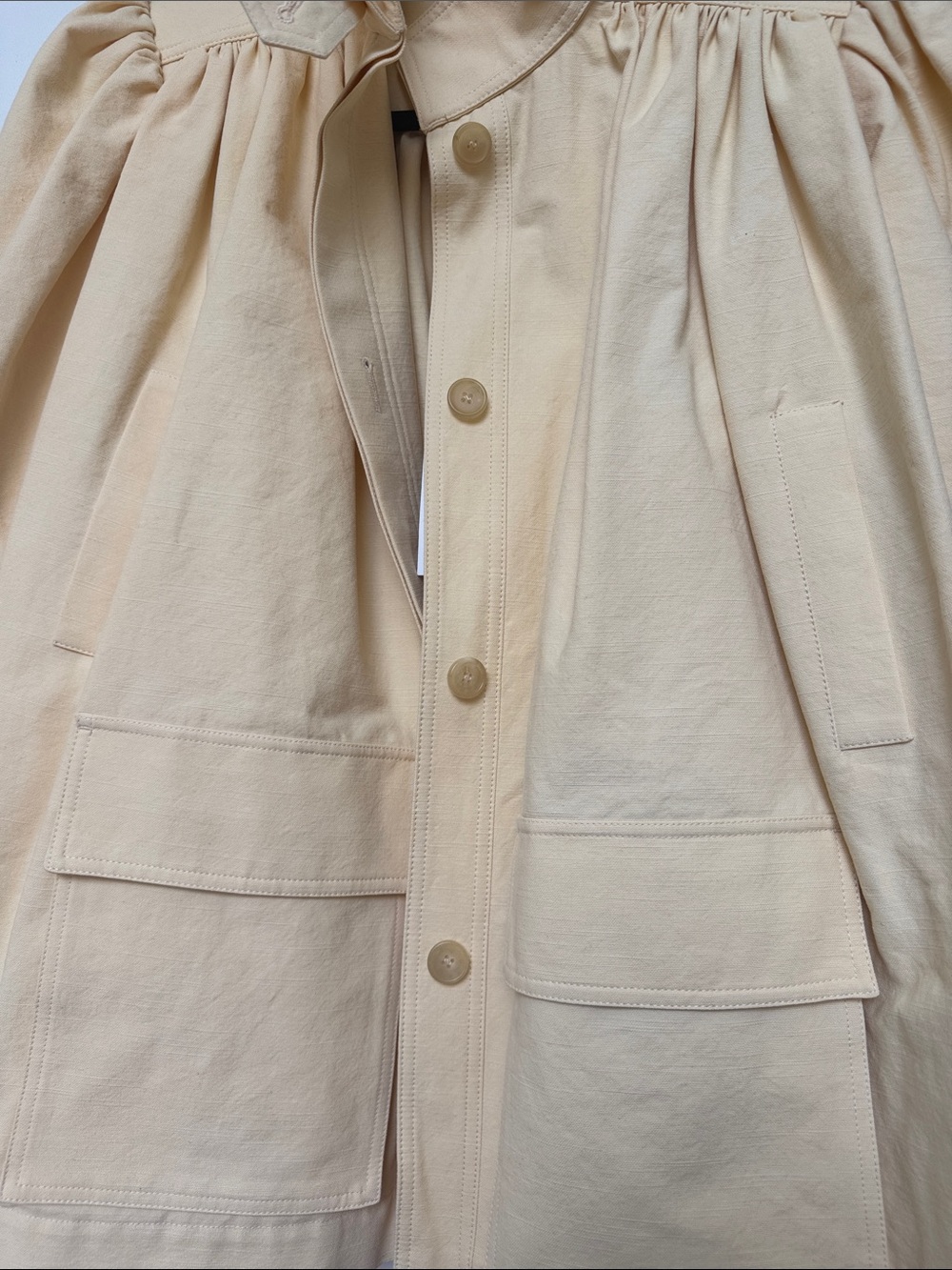 Chloé Light Wheat Puff-Sleeve Jacket - Picture 5 of 11